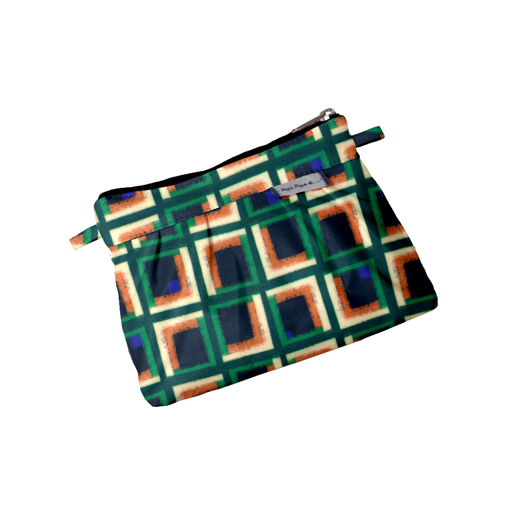 Mini Pochette Plissée Carré D'art