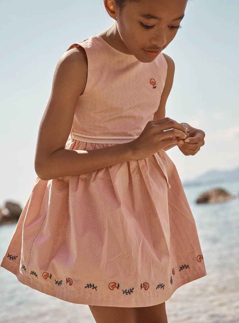 Robe réversible blush