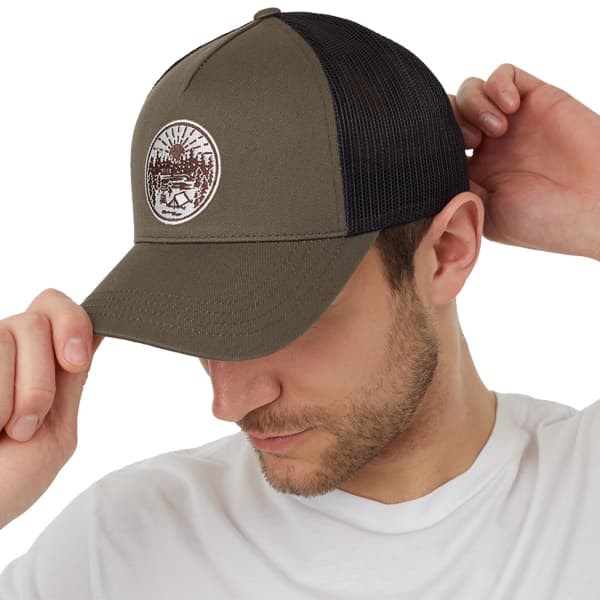 Casquette TENTREE OUTDOOR PATCH ALTITUDE HAT OLIVE NIGHT GREEN/BROWN