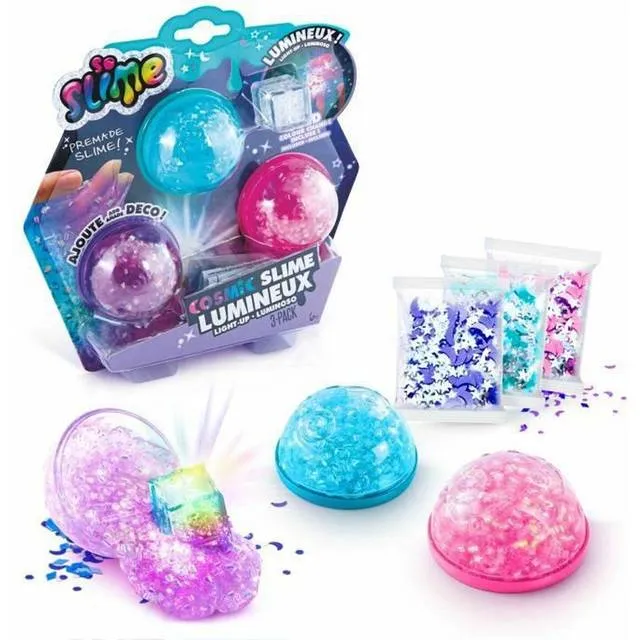 So Slime Lysende Kosmisk Crunch Slim 3-pak