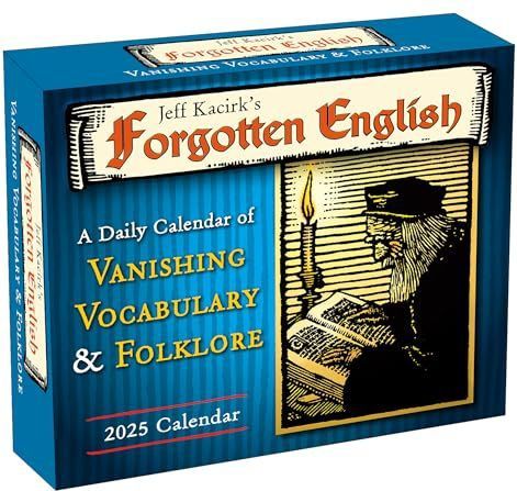 Vergeten Engelse bureaukalender 2025