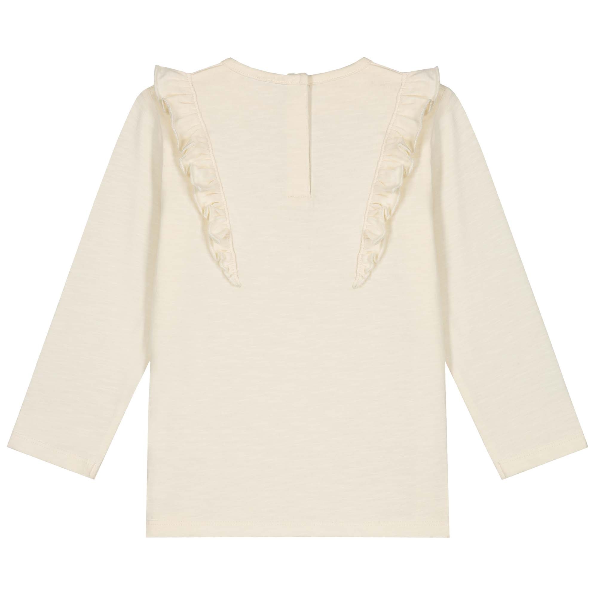 Prénatal peuter shirt lange mouwen effen beige