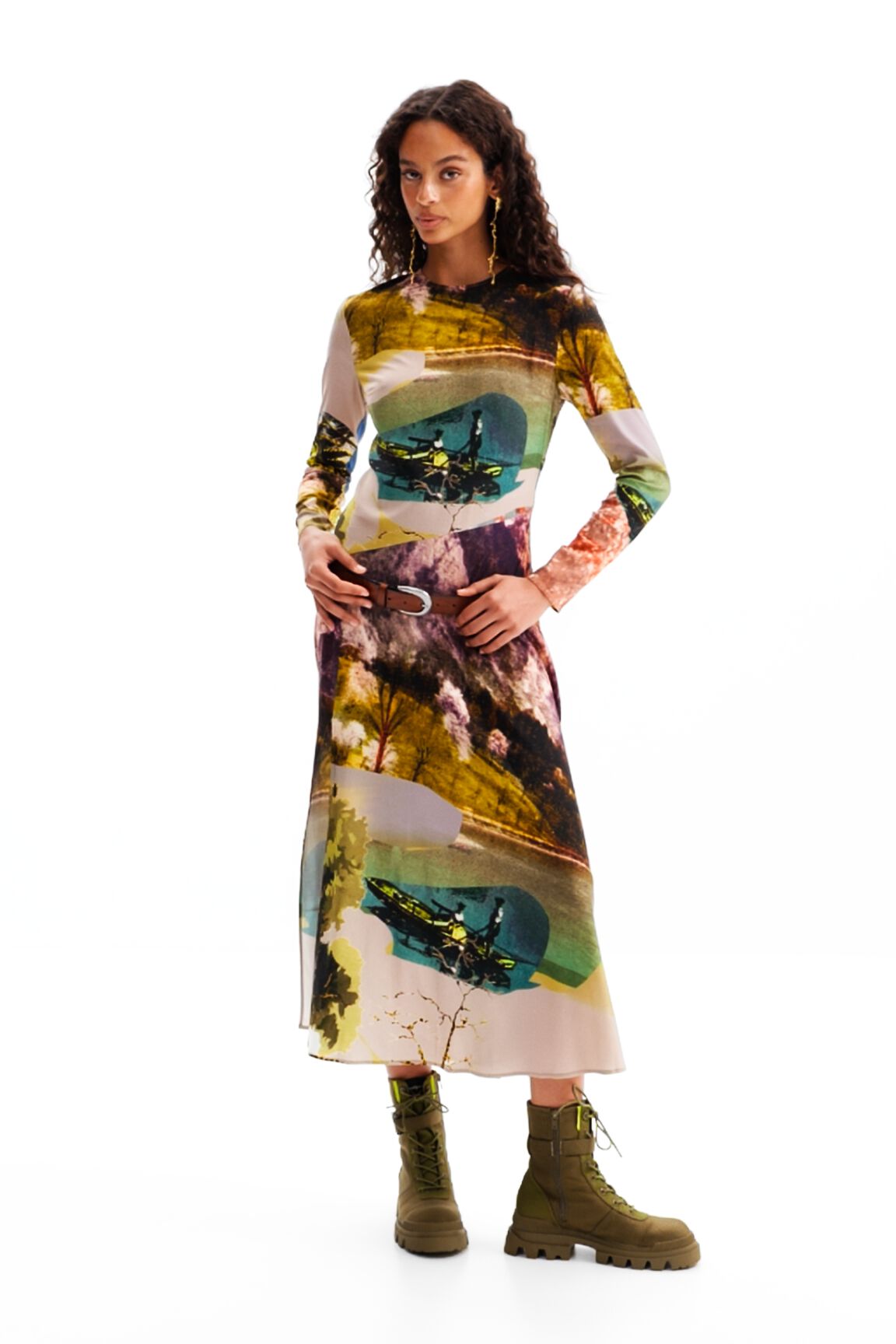 Robe midi collage M. Christian Lacroix