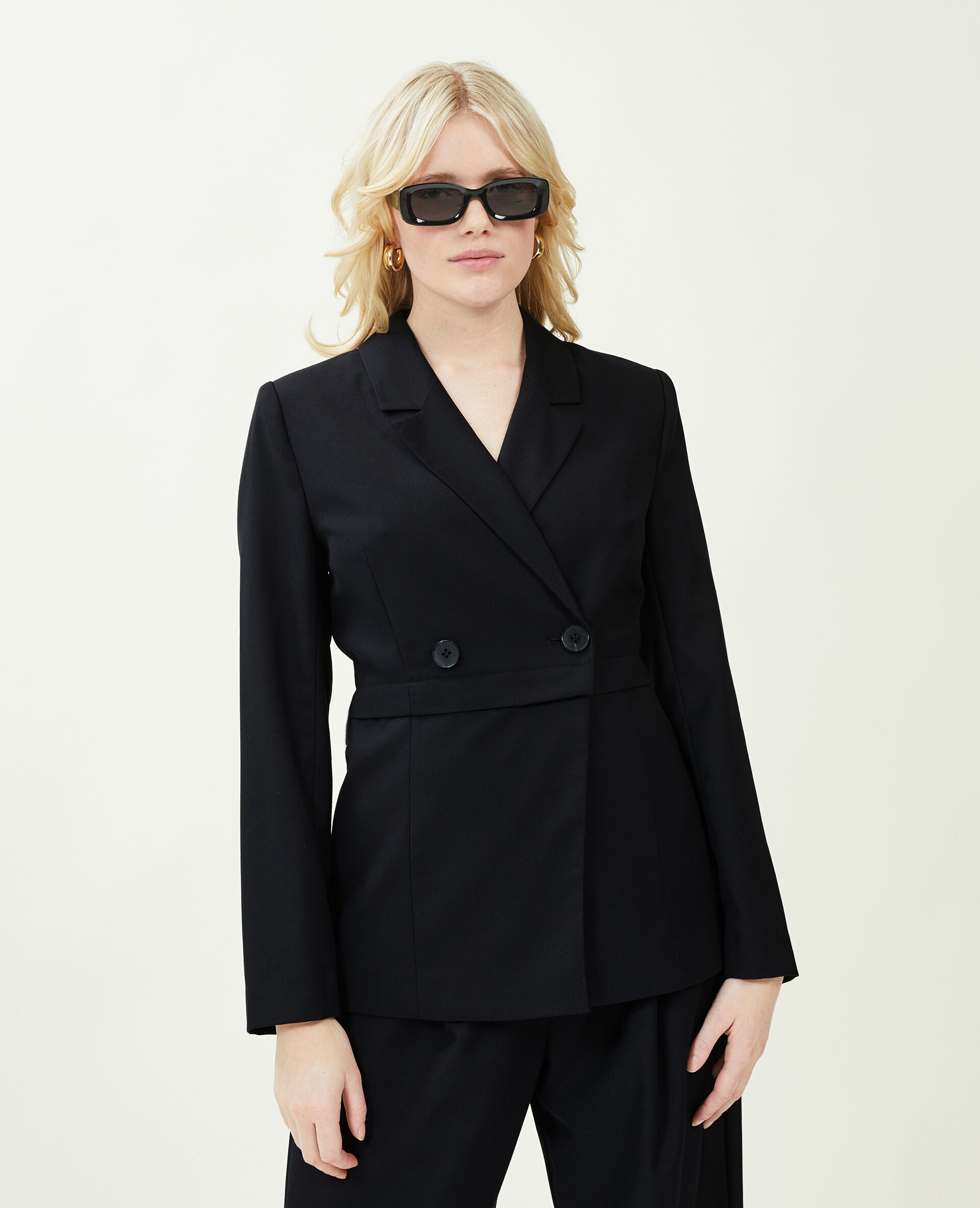 Veste blazer 2 longueurs - Noir