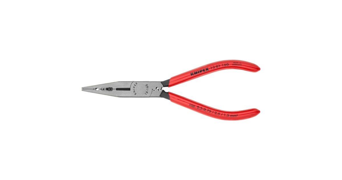 KNIPEXBedradingstang 13 01 160  (Rood, Lengte 160mm, krimpen 0,5 tot 2,5mm²)
