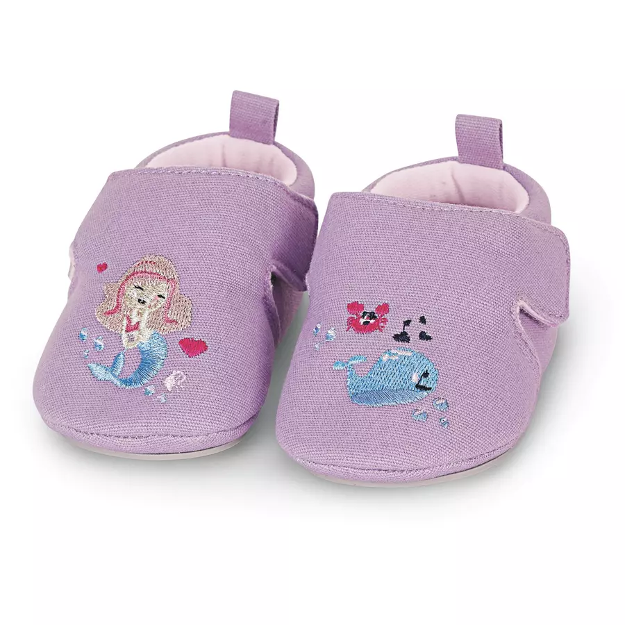 Sterntaler Babykrabbelschuh Meerjungfrau lila