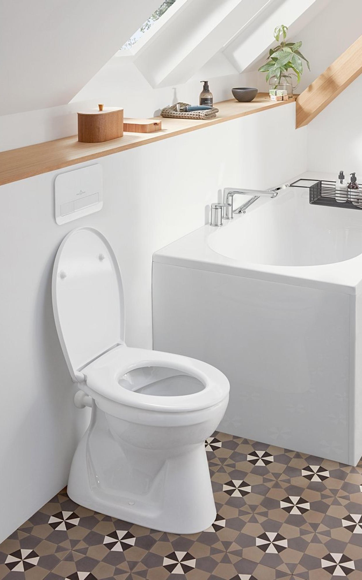 Villeroy & Boch O.novo dunne softclose toiletzitting met quick release wit glans