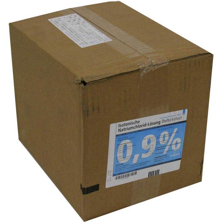 Kochsalzlösung 0,9% Plastikflasche, 10X500 ml