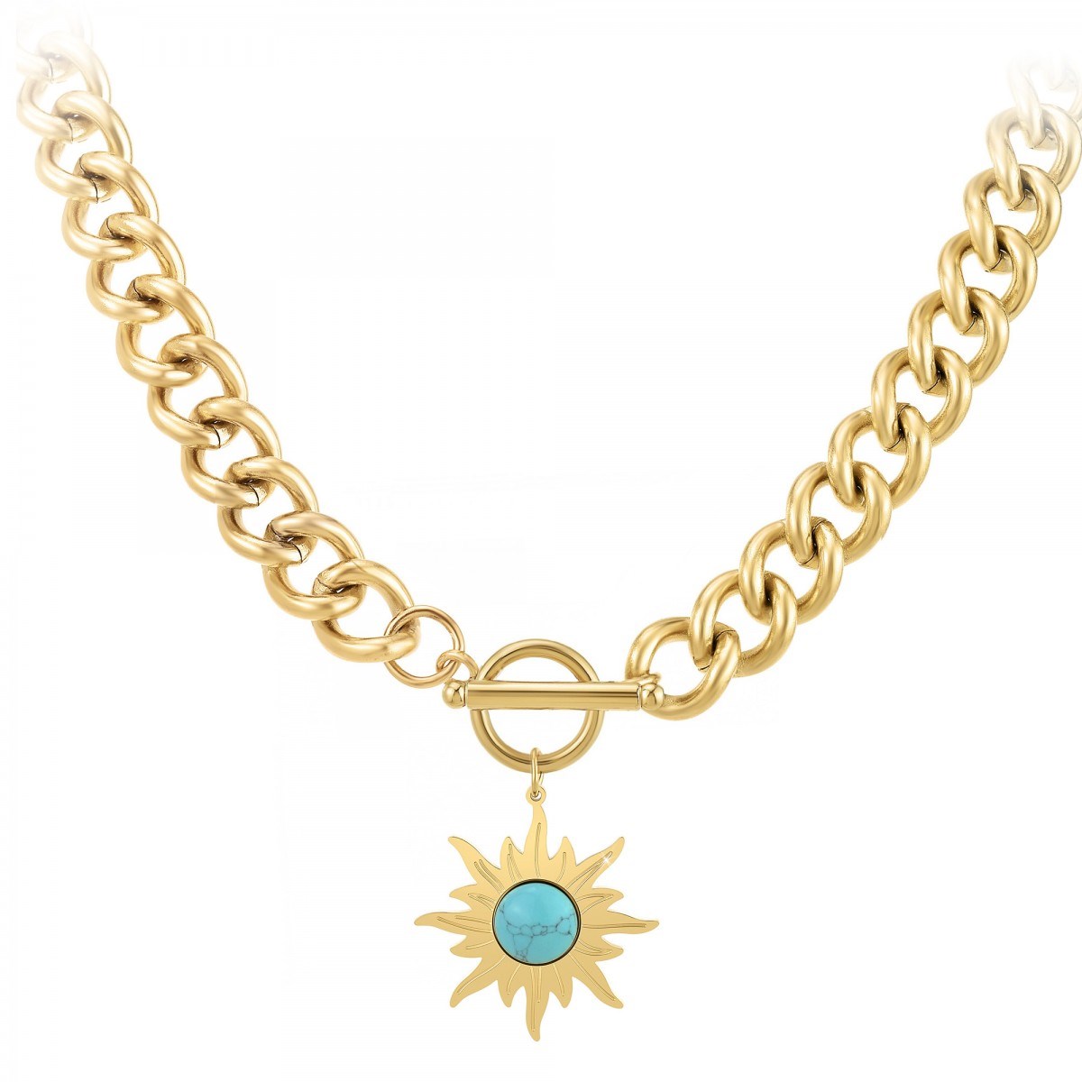 Collier par SC Bohème orné d'une pierre Turquoise