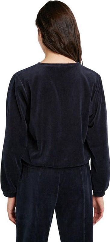 Desigual - Cotton Sweater - Blauw - Dames - Katoen