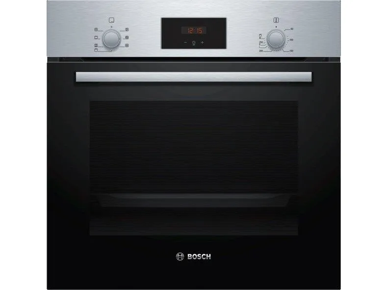 Bosch HBF113BR1S Serie | 2, Indbygningsovn, 60 x 60 cm, rustfrit stål