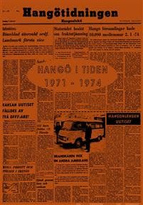 Hangö i tiden 1971-1974