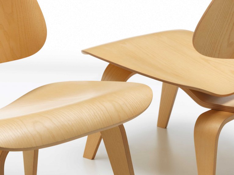 Vitra Eames LCW loungestoel zwart