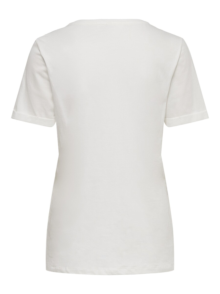 SOMENTE camiseta com estampa de coração pequeno na frente