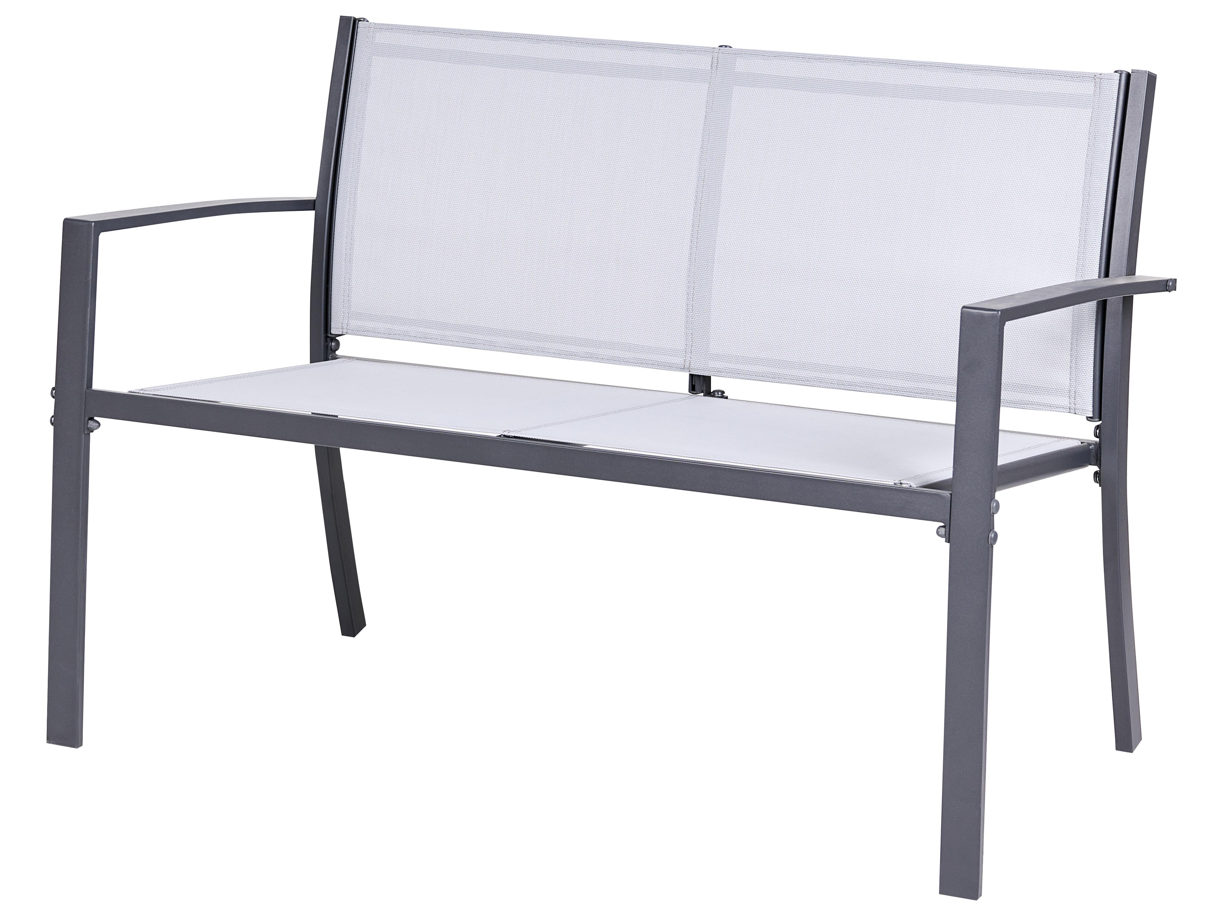 Loungeset met tafel 4-zits TAVOLETO Metaal Grijs