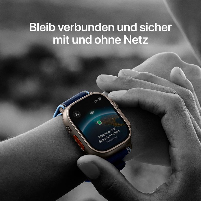 Apple Watch Ultra 3 - Sporthorloge - 49 mm - Natuurlijk Titanium - GPS + Cellular