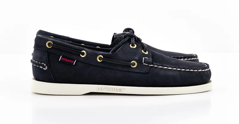 SEBAGO - DOCKSIDES NUBUCK BLEU