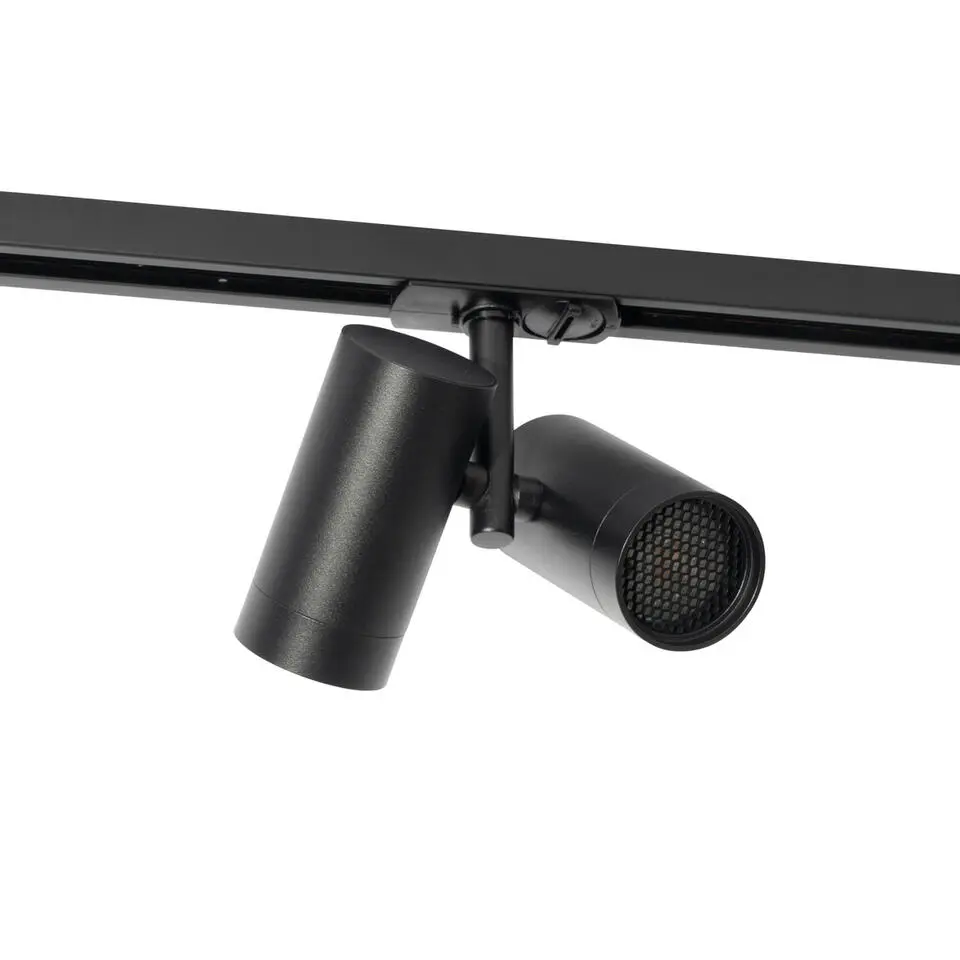 Qazqa opbouwspots iconic zwart gu10