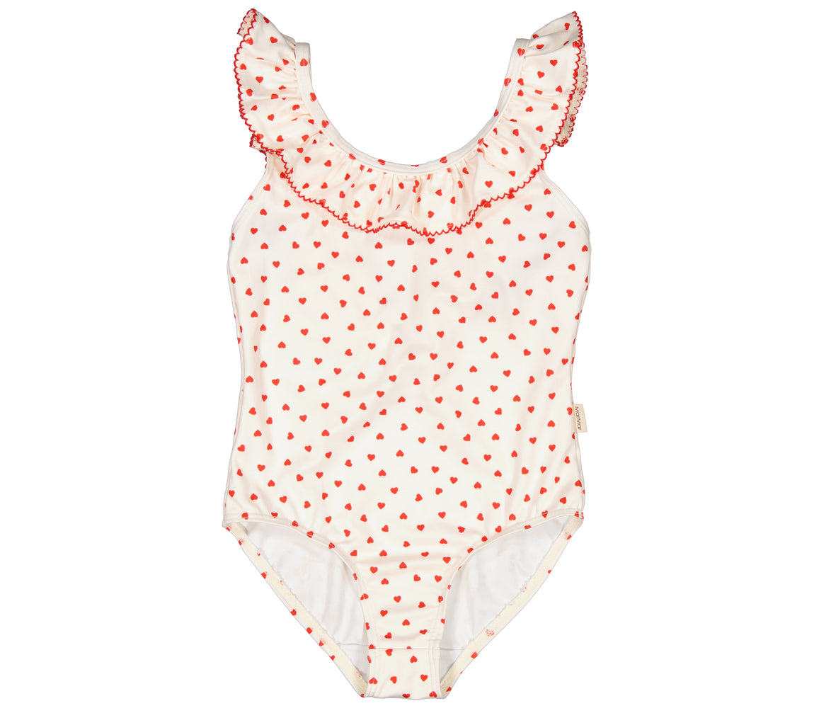 Swilla Bathing Suit, Badedragt - Happy Hearts