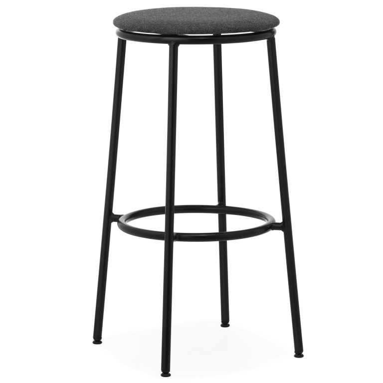 Normann Copenhagen Circa barkruk gestoffeerd 75 black