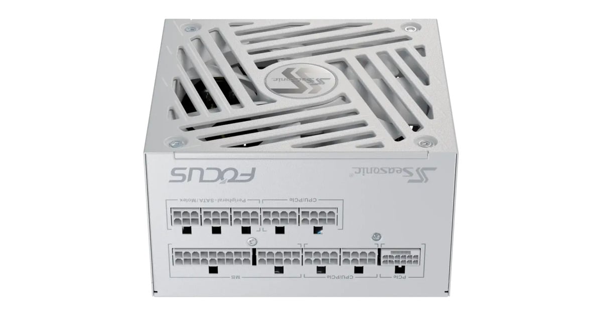 SeasonicFOCUS-GX-750-V4 ATX3.0 modulaire 750 watt voeding   (Wit, 1x 12VHPWR, 2x PCIe)