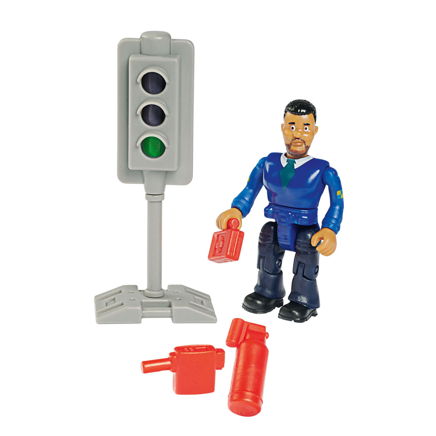 Brandweerman Sam Politie Auto 4x4 met Figuur