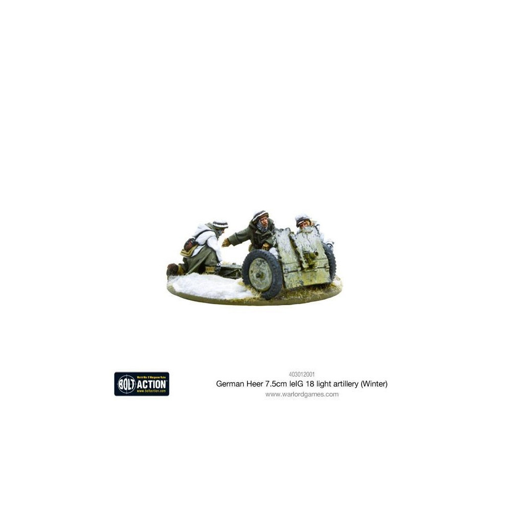 Bolt Action - German Heer 7.5cm leIG 18 Light Artillery (Winter)