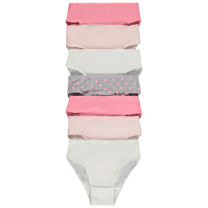 Lot de 7 culottes en jersey pour fille