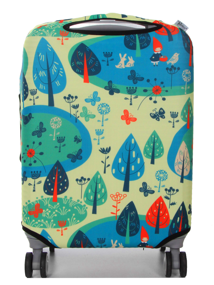 Housse de valise Periea Yellow and Blue Woodland S