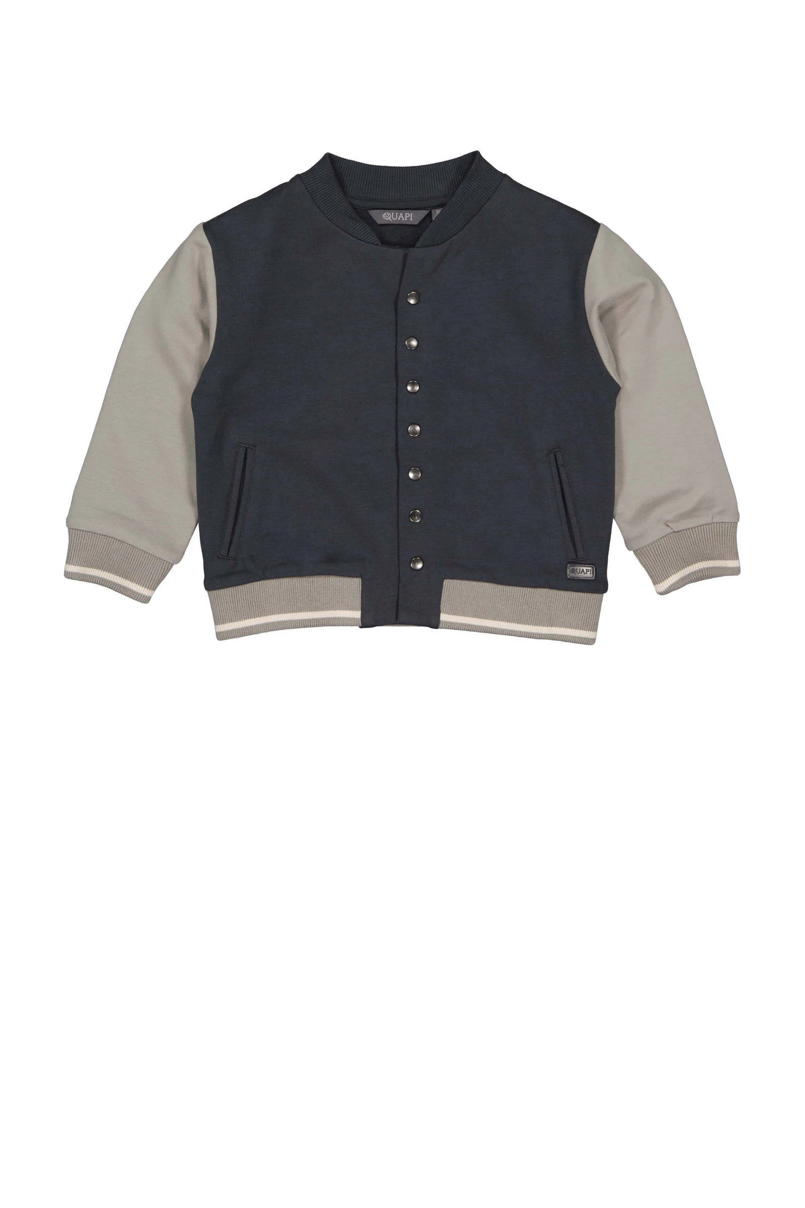 Quapi bomberjack winter MARVIN zwart/lichtgrijs/beige