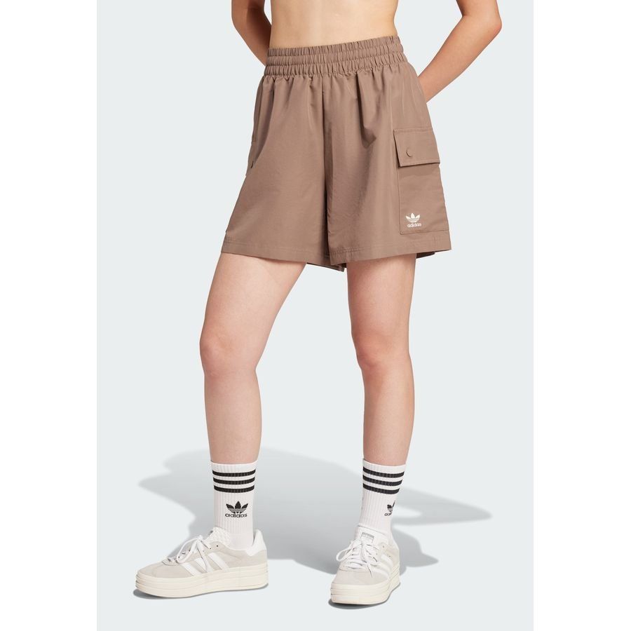 Adidas Original Essentials Woven High-Waist Cargo Shorts