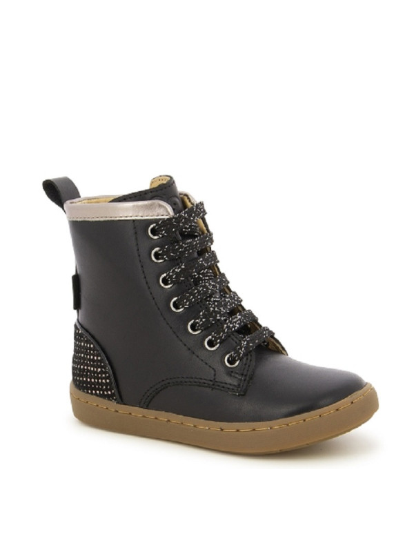 Shoo Pom - Bottines Cuir PLAY HI CUT Black