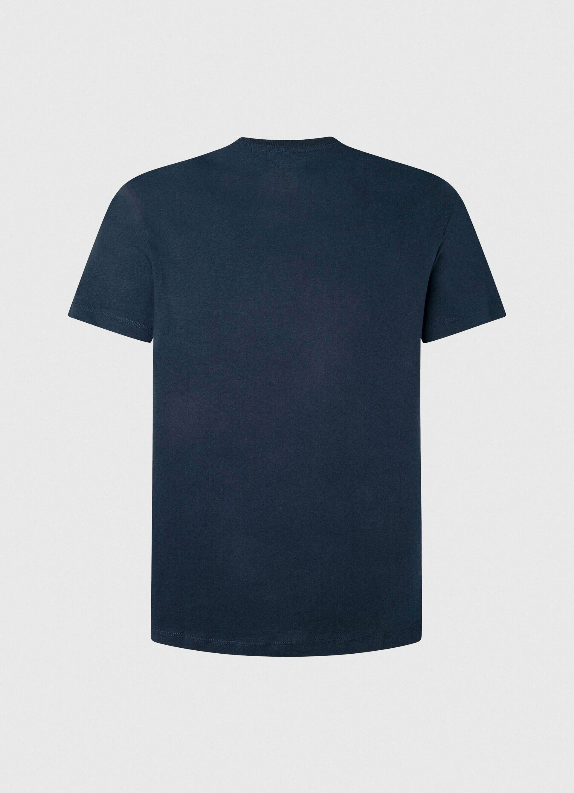 Camiseta de algodão com logotipo estampado - azul dulwich