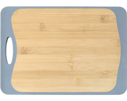 Wenko Kombi M snijplank, 28,5 x 20 cm, wit/blauw/bamboe