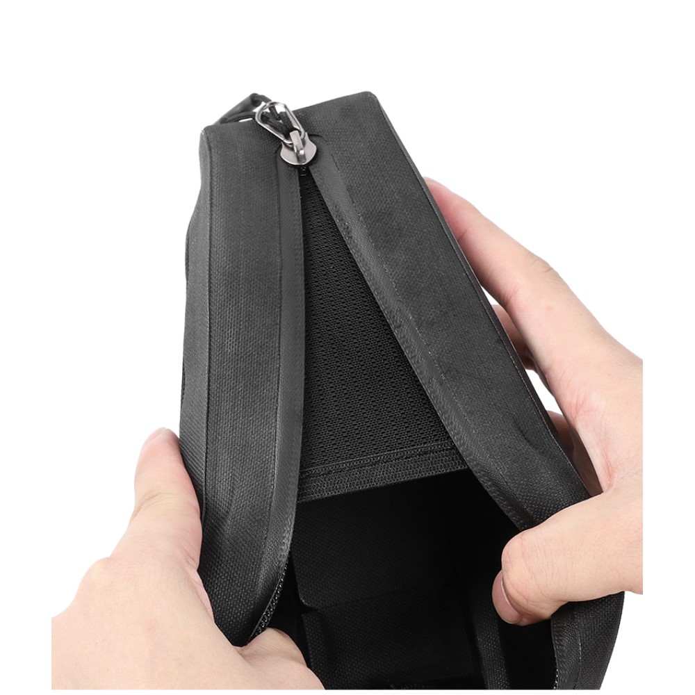 (1L) Wasserabweisende Universal Gravel Bike Satteltasche für das Fahrrad Velo - Schwarz
