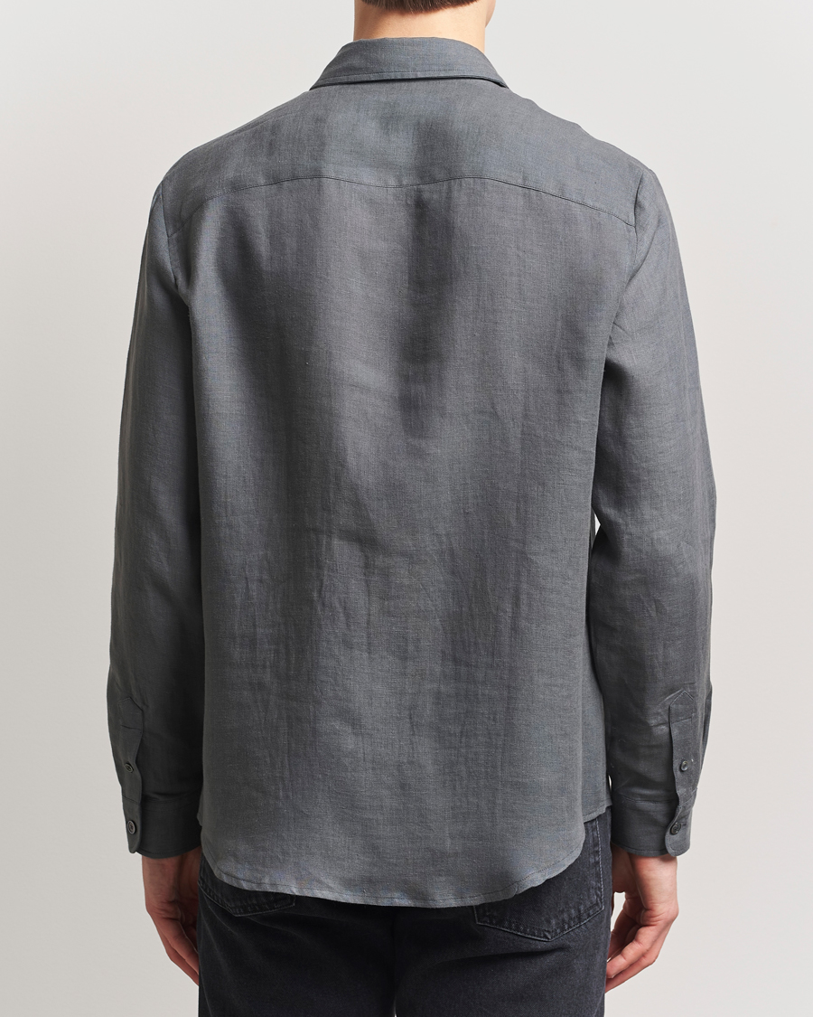 A.P.C. Cassel Linen Shirt Anthracite