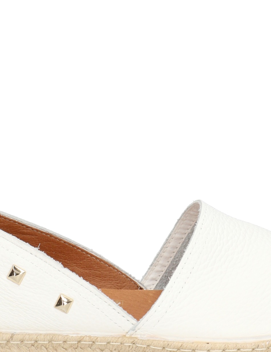 Glattleder Espadrille