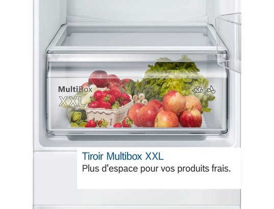 BOSCH - Réfrigérateur encastrable 1 porte KIL42NSE0 Série 2, EcoAirflow, 187 L