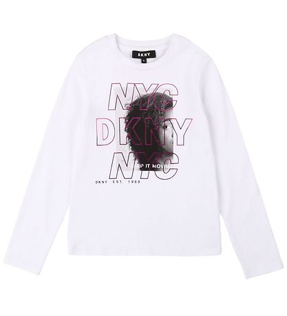 DKNY Pullover - Junior D3 - Weiß m. Aufdruck