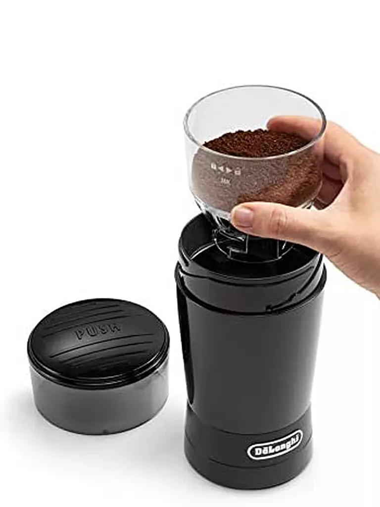DELONGHI Elektrische Kaffeemühle KG200 Schwarz schwarz