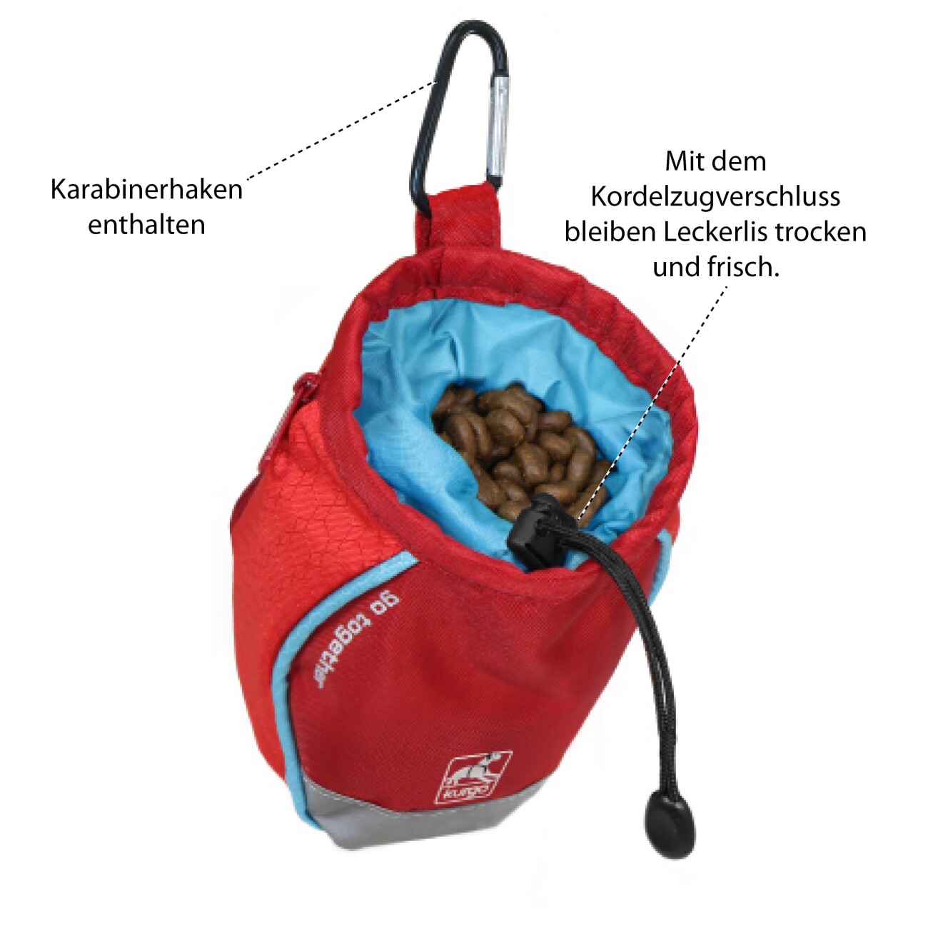 Kurgo Go Stuff It Leckerlibeutel für Hunde navy