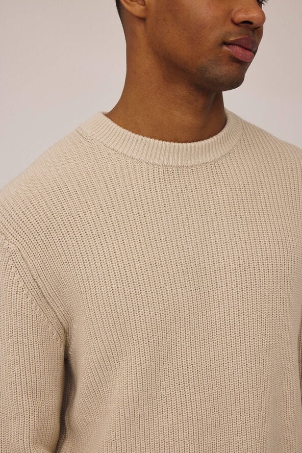 Magasin du Nord Collection Nylan fishermans knit pullover - Organic GOTS Rainy day