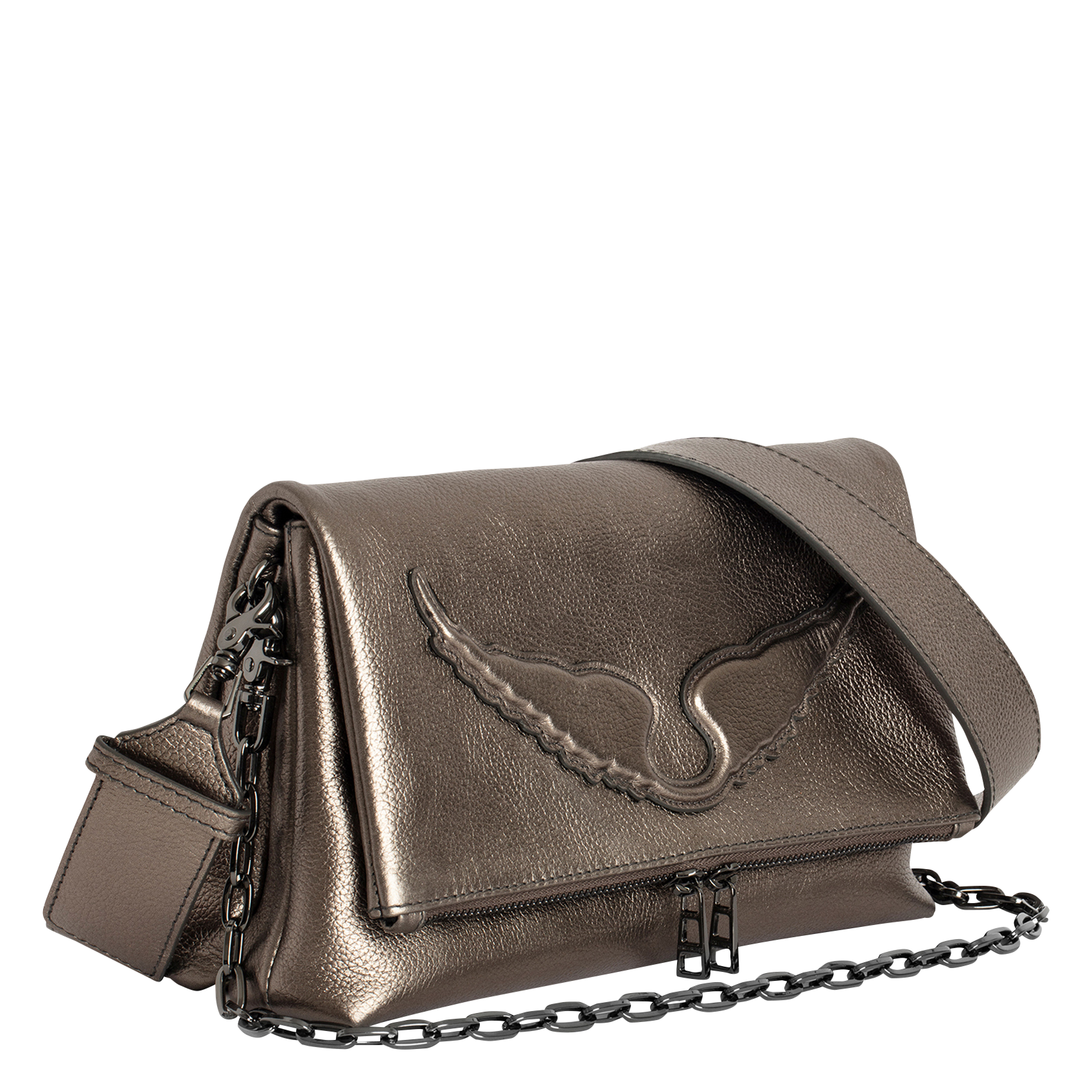 ROCKY WINGS - Sac bandoulière en cuir | Noir