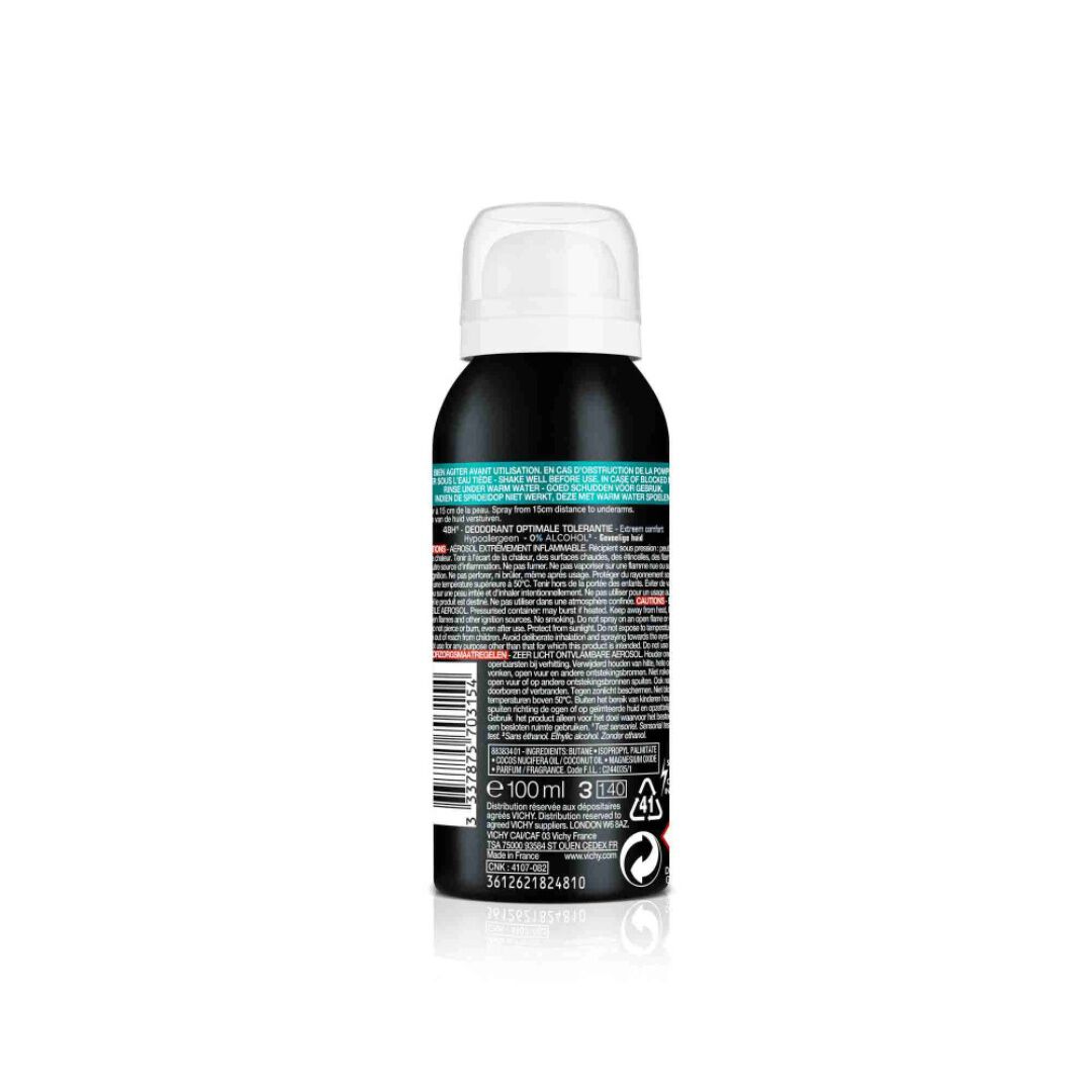 VICHY  Vichy Homme Desodorizante em Spray hipoalergénico 48h Tolerância Ótima - 100ml