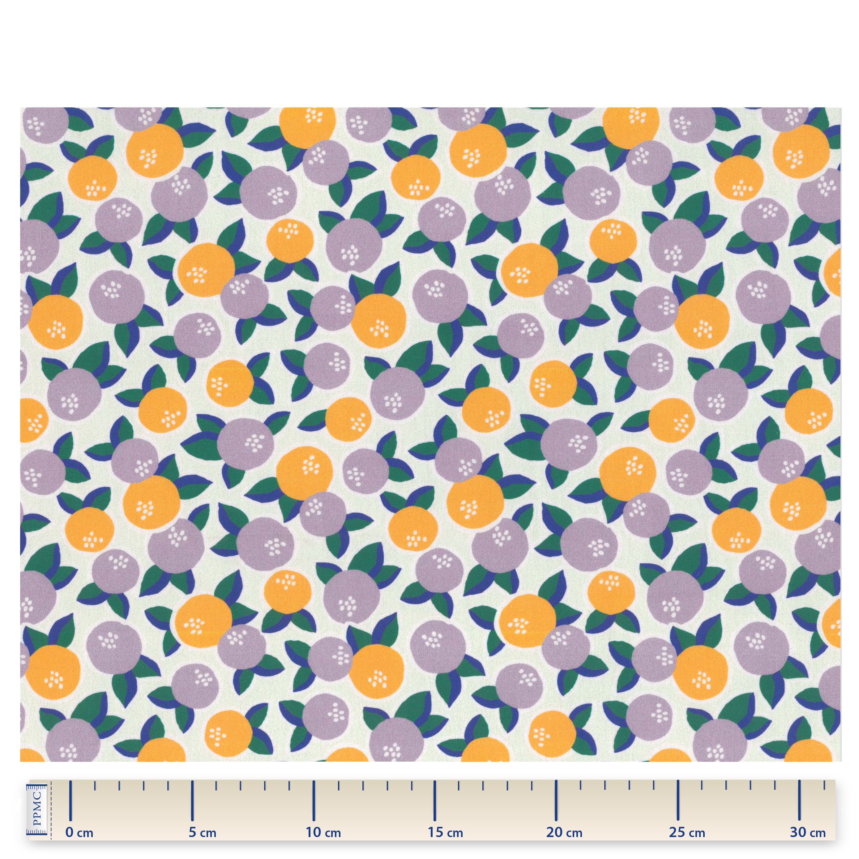 Coupon Tissu 50 Cm Ex2303 Agrumes Pop Lilas