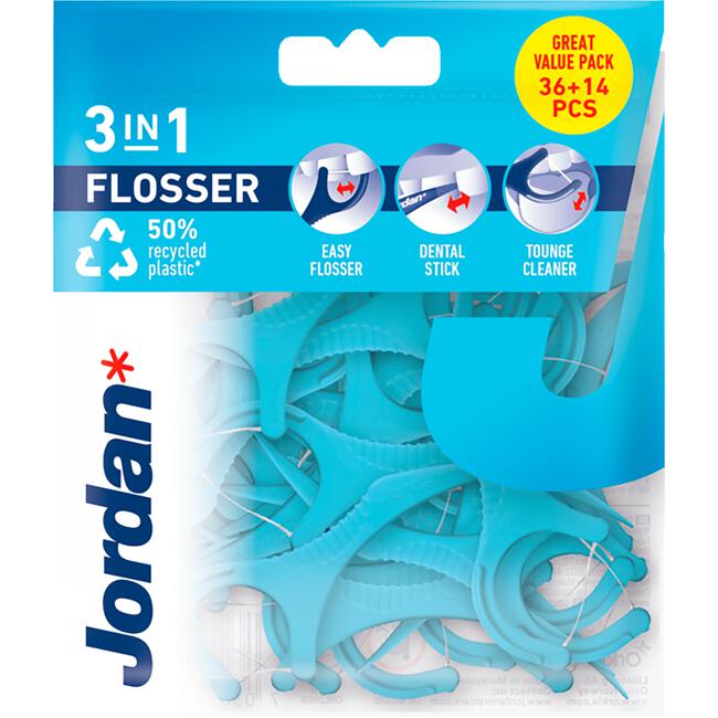 Jordan 3-in-1 Flosser - 36 Stuks