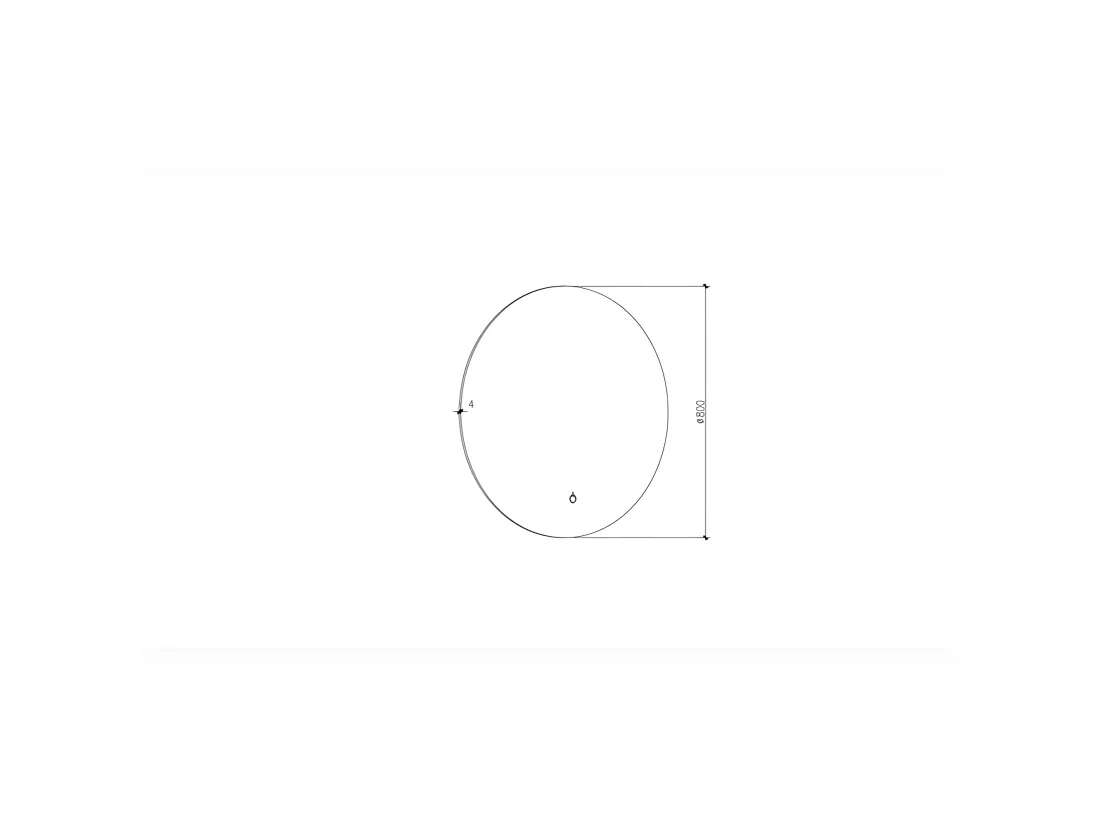 Miroir rond lumineux 80 cm