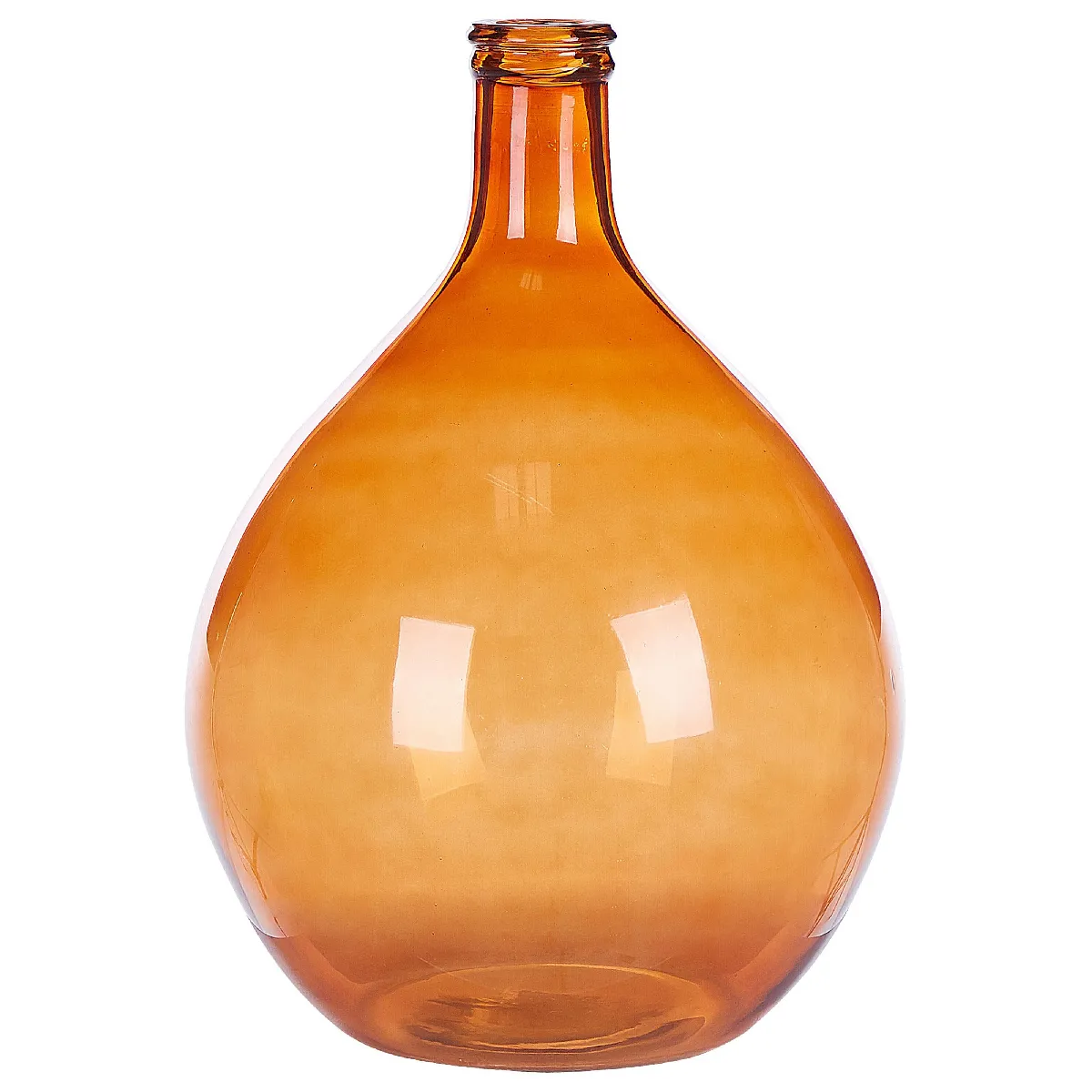 Beliani Vase Chatni - Verre Marron Doré 48 cm