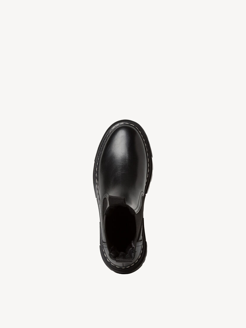 Leren Chelseaboot - zwart