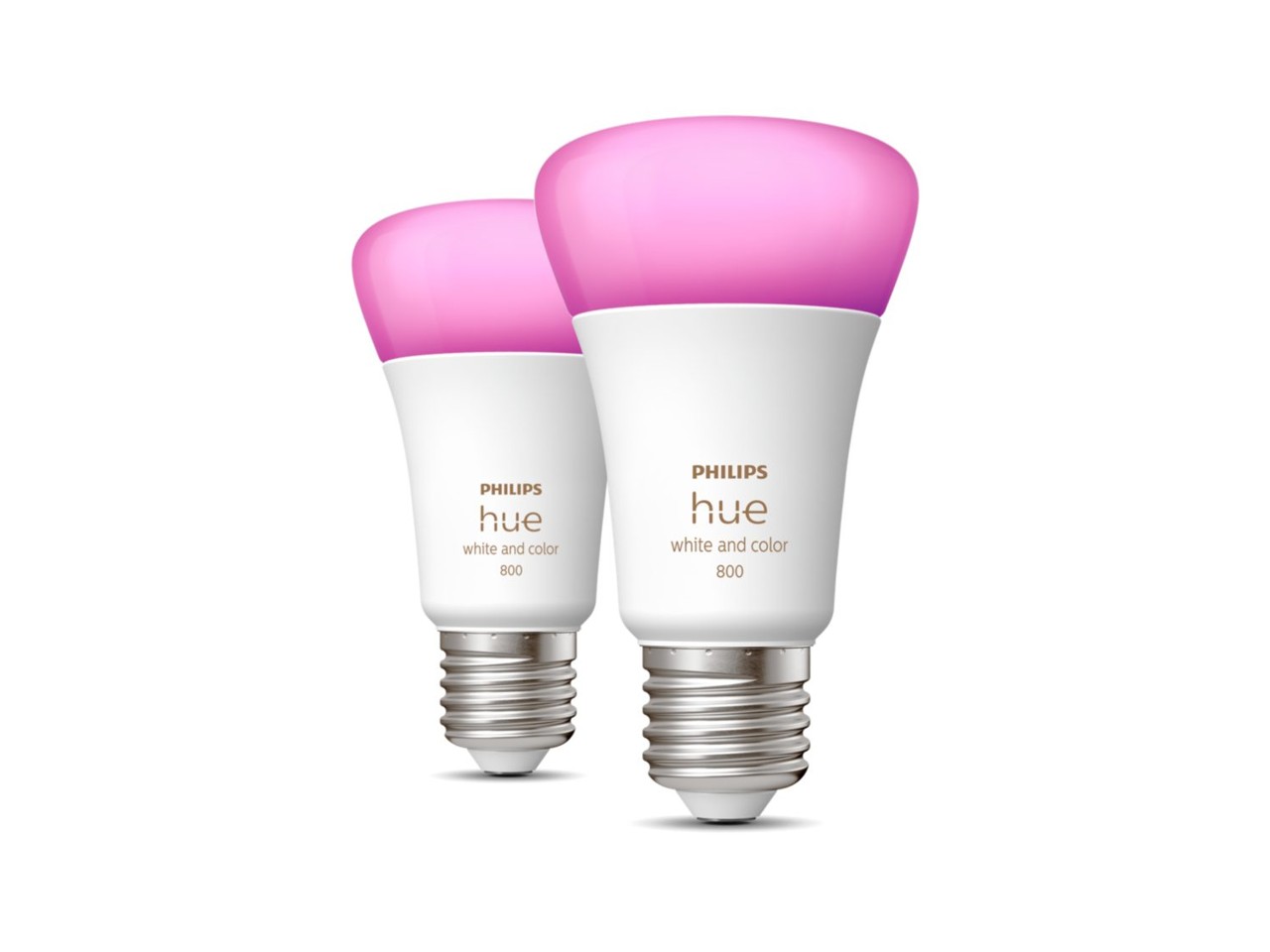 Philips Hue - 2 Pack E27 - White & Color Ambiance